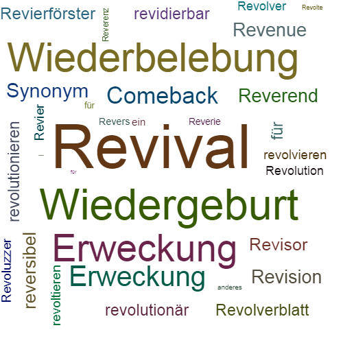 Ein anderes Wort für Revival - Synonym Revival