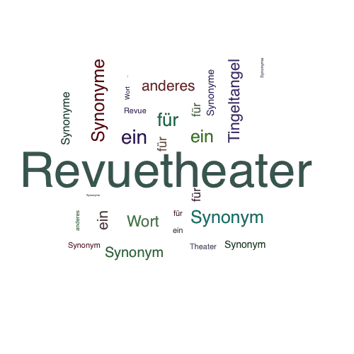Ein anderes Wort für Revuetheater - Synonym Revuetheater