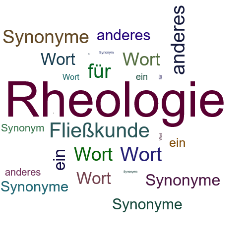 Ein anderes Wort für Rheologie - Synonym Rheologie