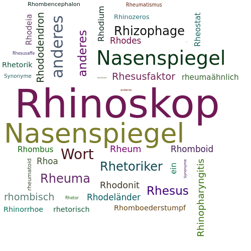 Ein anderes Wort für Rhinoskop - Synonym Rhinoskop