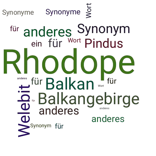 Ein anderes Wort für Rhodope - Synonym Rhodope