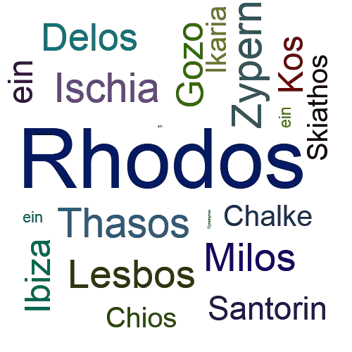 Ein anderes Wort für Rhodos - Synonym Rhodos