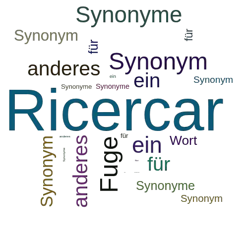 Ein anderes Wort für Ricercar - Synonym Ricercar