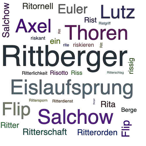 Ein anderes Wort für Rittberger - Synonym Rittberger