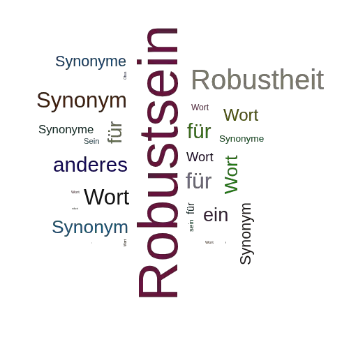 Ein anderes Wort für Robustsein - Synonym Robustsein