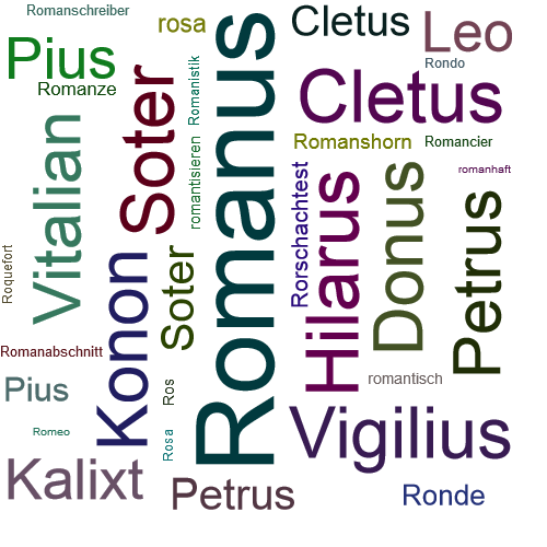 Ein anderes Wort für Romanus - Synonym Romanus