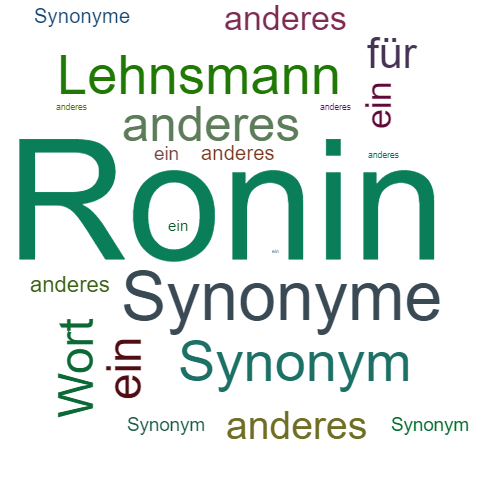 Ein anderes Wort für Ronin - Synonym Ronin