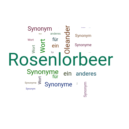 Ein anderes Wort für Rosenlorbeer - Synonym Rosenlorbeer
