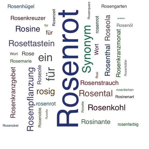 Ein anderes Wort für Rosenrot - Synonym Rosenrot
