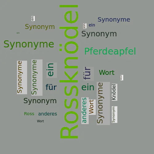 Ein anderes Wort für Rossknödel - Synonym Rossknödel