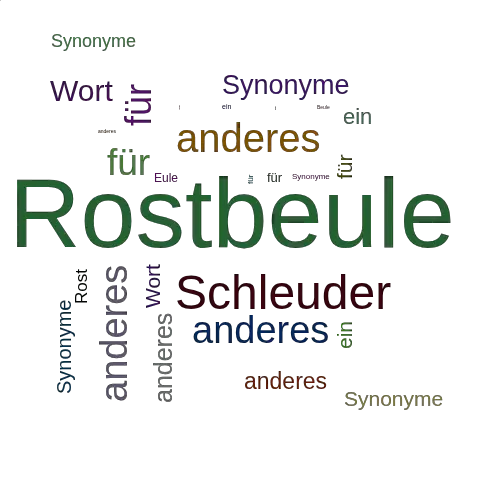 Ein anderes Wort für Rostbeule - Synonym Rostbeule