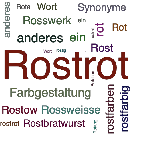 Ein anderes Wort für Rostrot - Synonym Rostrot