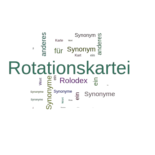 Ein anderes Wort für Rotationskartei - Synonym Rotationskartei