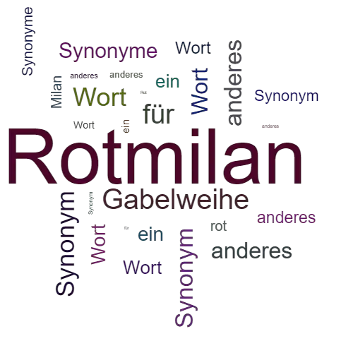 Ein anderes Wort für Rotmilan - Synonym Rotmilan