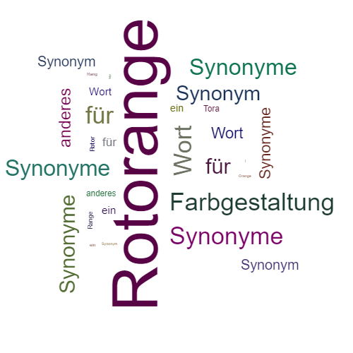 Ein anderes Wort für Rotorange - Synonym Rotorange