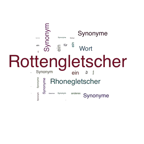 Ein anderes Wort für Rottengletscher - Synonym Rottengletscher