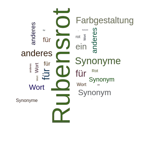 Ein anderes Wort für Rubensrot - Synonym Rubensrot