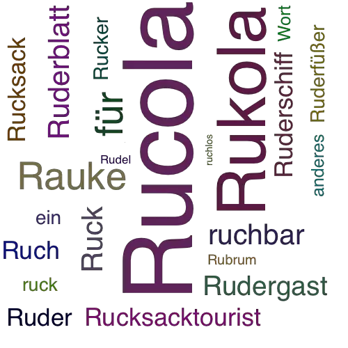 Ein anderes Wort für Rucola - Synonym Rucola