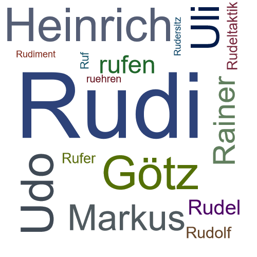 Ein anderes Wort für Rudi - Synonym Rudi