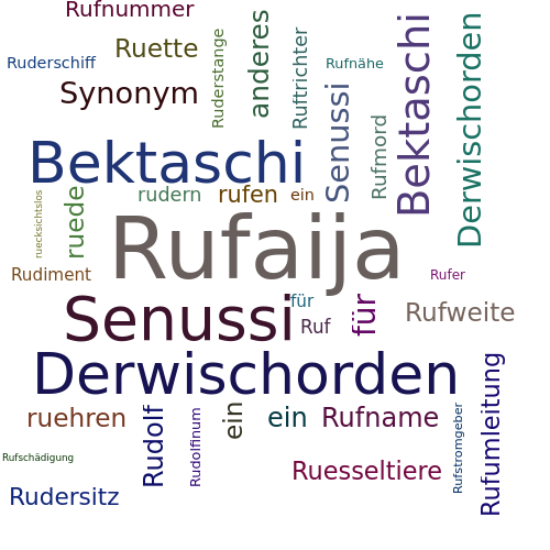 Ein anderes Wort für Rufaija - Synonym Rufaija
