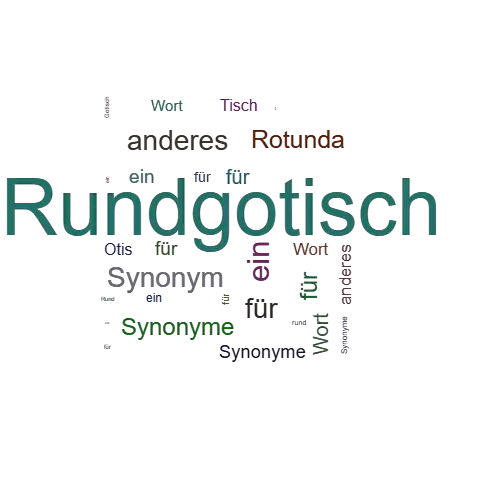 Ein anderes Wort für Rundgotisch - Synonym Rundgotisch