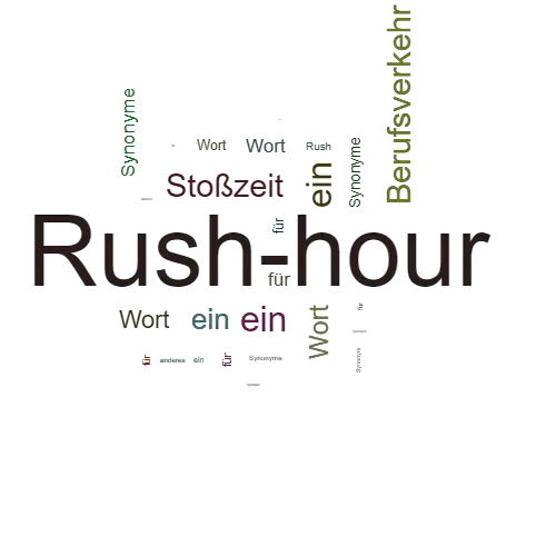 Ein anderes Wort für Rush-hour - Synonym Rush-hour