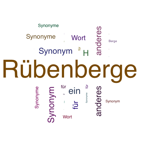 Ein anderes Wort für Rübenberge - Synonym Rübenberge