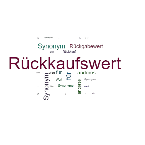 Ein anderes Wort für Rückkaufswert - Synonym Rückkaufswert