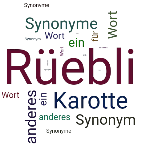 Ein anderes Wort für Rüebli - Synonym Rüebli