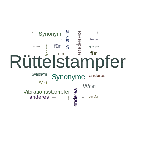 Ein anderes Wort für Rüttelstampfer - Synonym Rüttelstampfer