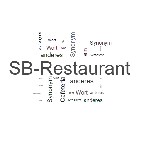 Ein anderes Wort für SB-Restaurant - Synonym SB-Restaurant