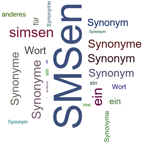 Ein anderes Wort für SMSen - Synonym SMSen