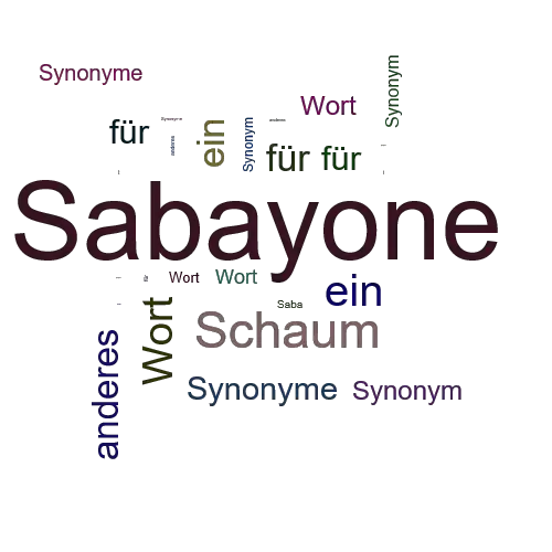 Ein anderes Wort für Sabayone - Synonym Sabayone