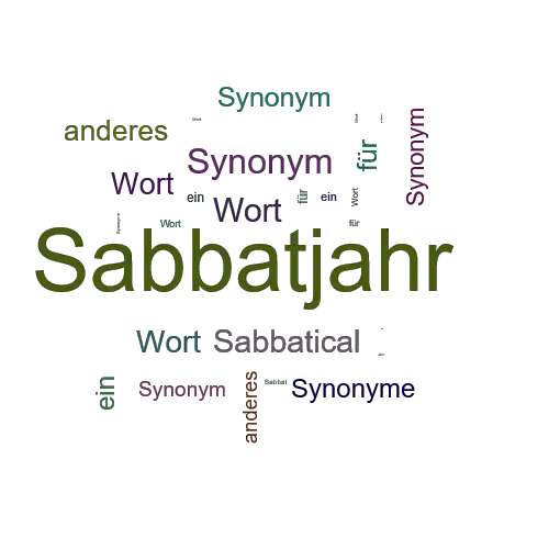Ein anderes Wort für Sabbatjahr - Synonym Sabbatjahr