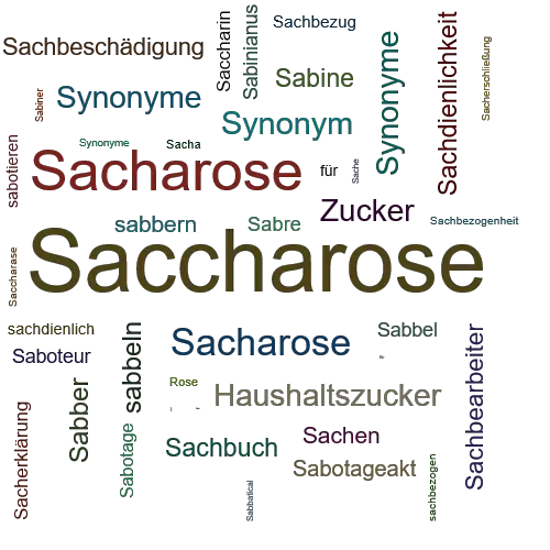 Ein anderes Wort für Saccharose - Synonym Saccharose