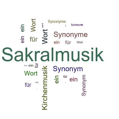 Ein anderes Wort für Sakralmusik - Synonym Sakralmusik