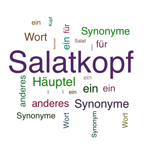 Ein anderes Wort für Salatkopf - Synonym Salatkopf