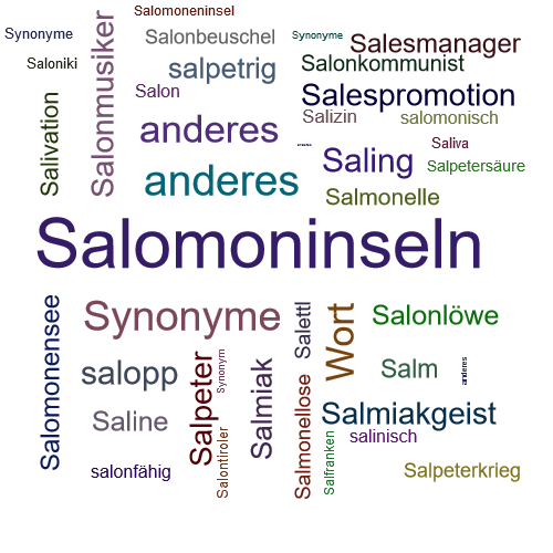 Ein anderes Wort für Salomonen - Synonym Salomonen