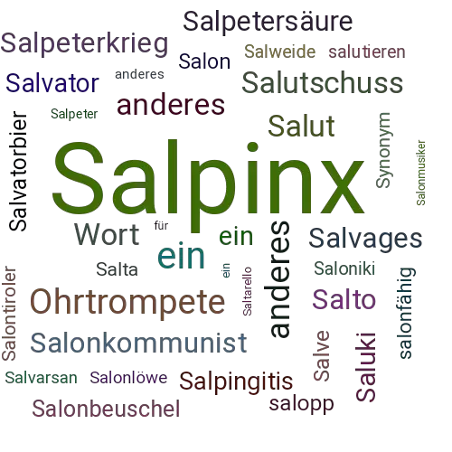 Ein anderes Wort für Salpinx - Synonym Salpinx
