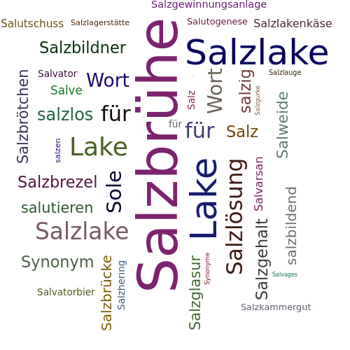 Ein anderes Wort für Salzbrühe - Synonym Salzbrühe