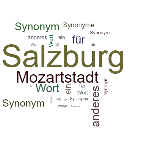 Ein anderes Wort für Salzburg - Synonym Salzburg