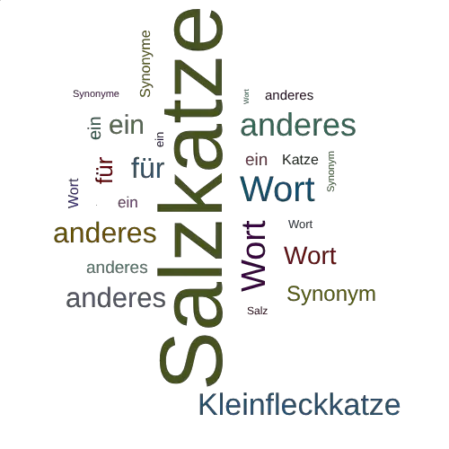 Ein anderes Wort für Salzkatze - Synonym Salzkatze
