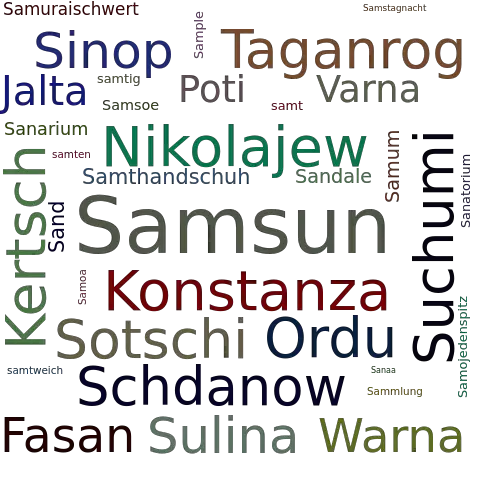 Ein anderes Wort für Samsun - Synonym Samsun