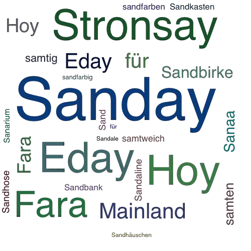 Ein anderes Wort für Sanday - Synonym Sanday