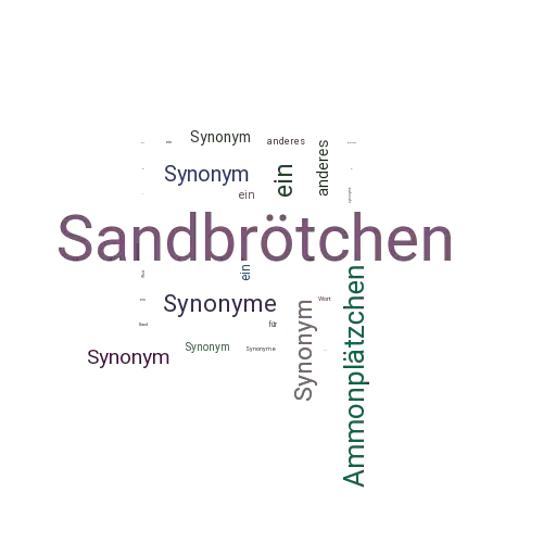 Ein anderes Wort für Sandbrötchen - Synonym Sandbrötchen