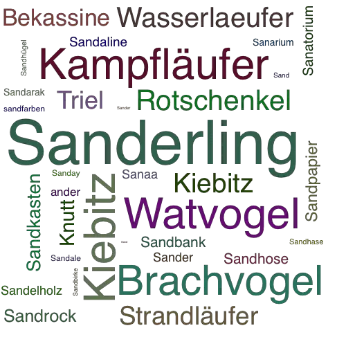 Ein anderes Wort für Sanderling - Synonym Sanderling