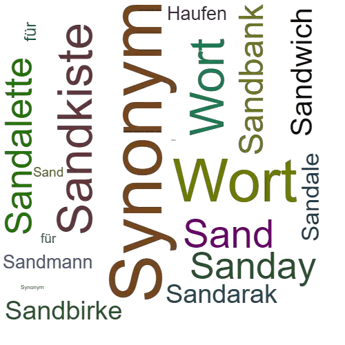 Ein anderes Wort für Sandhaufen - Synonym Sandhaufen