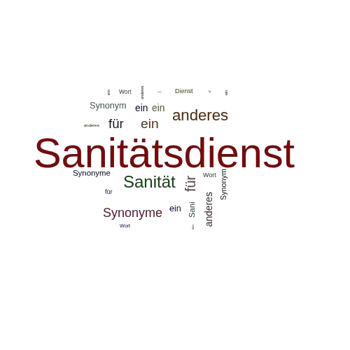 Ein anderes Wort für Sanitätsdienst - Synonym Sanitätsdienst