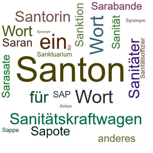 Ein anderes Wort für Santonium - Synonym Santonium