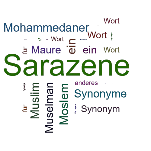 Ein anderes Wort für Sarazene - Synonym Sarazene